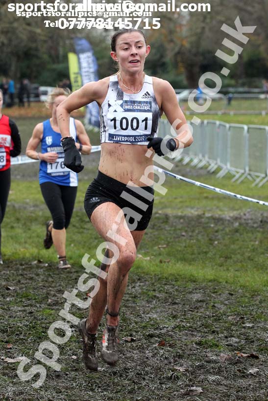 Senior and under-23 women, 2019 European Cross Country Trials and British Cross Challenge, Sefton Park, Liverpool.  Photo: David T. Hewitson/Sports for All Pics